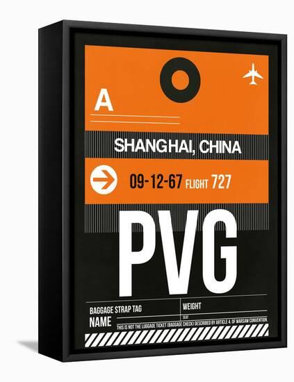 PVG Shanghai Luggage Tag II-NaxArt-Framed Stretched Canvas