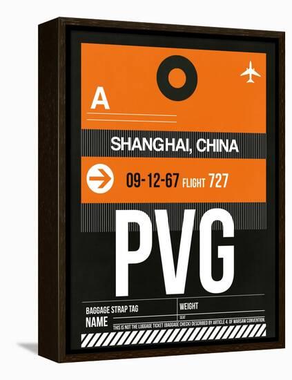 PVG Shanghai Luggage Tag II-NaxArt-Framed Stretched Canvas
