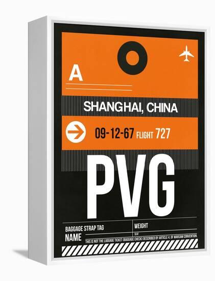 PVG Shanghai Luggage Tag II-NaxArt-Framed Stretched Canvas