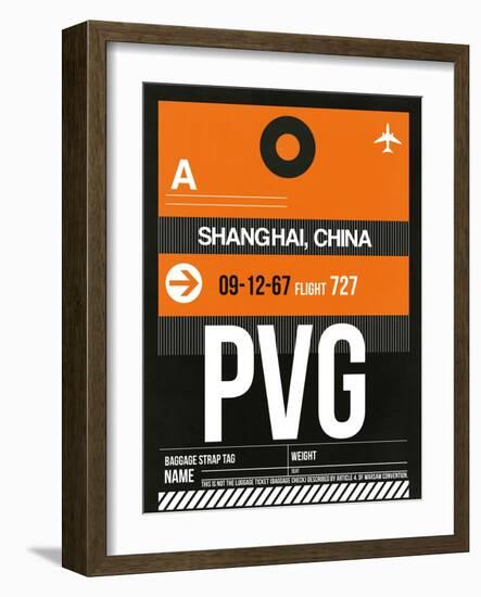 PVG Shanghai Luggage Tag II-NaxArt-Framed Art Print