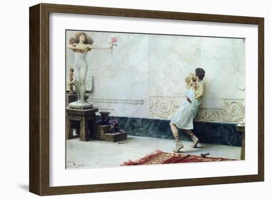 Pygmalion and Galatea, 1896-Giulio Bargellini-Framed Giclee Print