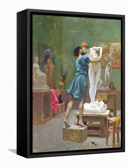 Pygmalion and Galatea (Oil on Canvas)-Jean Leon Gerome-Framed Premier Image Canvas