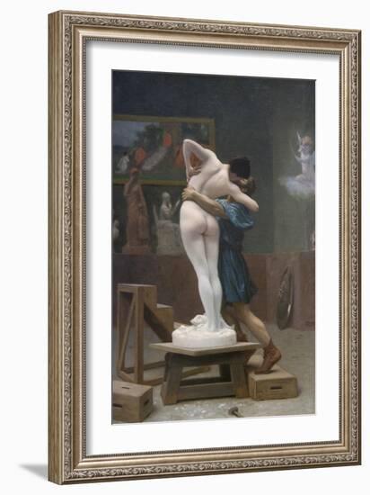 Pygmalion and Galatea-Jean Leon Gerome-Framed Art Print