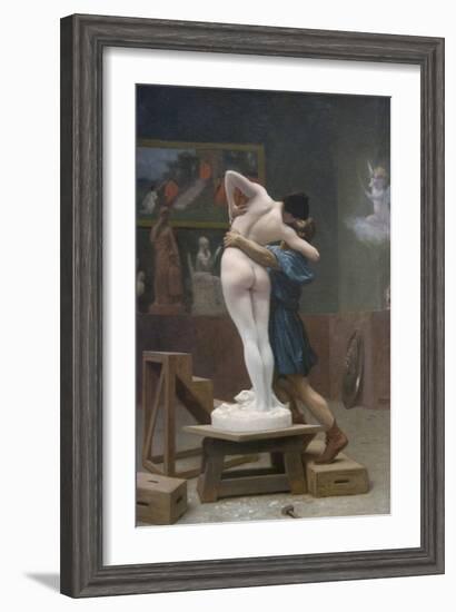 Pygmalion and Galatea-Jean Leon Gerome-Framed Art Print