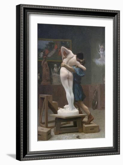 Pygmalion and Galatea-Jean Leon Gerome-Framed Art Print