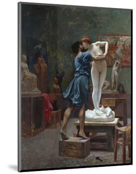 Pygmalion Et Galatee-Jean Leon Gerome-Mounted Premium Giclee Print