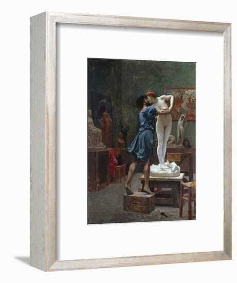 Pygmalion Et Galatee-Jean Leon Gerome-Framed Premium Giclee Print