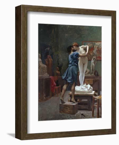 Pygmalion Et Galatee-Jean Leon Gerome-Framed Premium Giclee Print