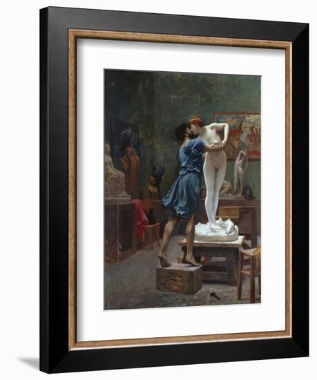 Pygmalion Et Galatee-Jean Leon Gerome-Framed Premium Giclee Print