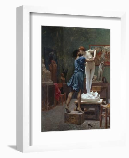 Pygmalion Et Galatee-Jean Leon Gerome-Framed Premium Giclee Print