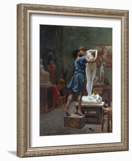 Pygmalion Et Galatee-Jean Leon Gerome-Framed Giclee Print