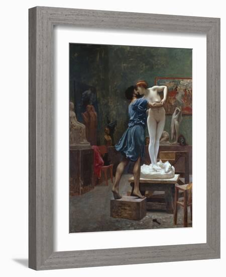 Pygmalion Et Galatee-Jean Leon Gerome-Framed Giclee Print