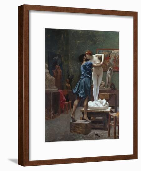 Pygmalion Et Galatee-Jean Leon Gerome-Framed Giclee Print