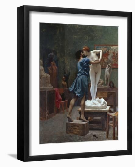 Pygmalion Et Galatee-Jean Leon Gerome-Framed Giclee Print