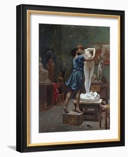 Pygmalion Et Galatee-Jean Leon Gerome-Framed Giclee Print