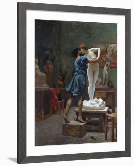 Pygmalion Et Galatee-Jean Leon Gerome-Framed Giclee Print