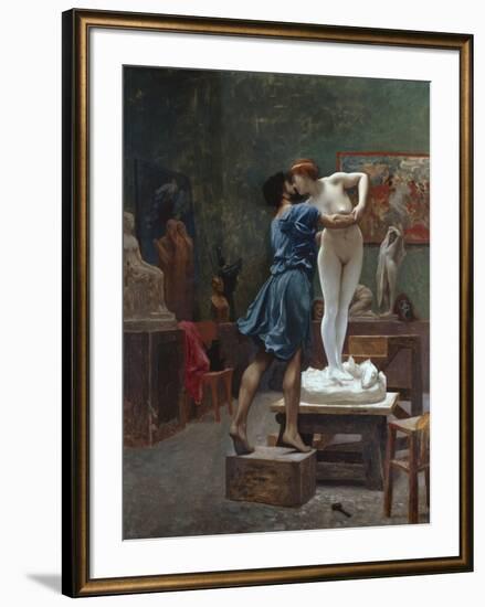 Pygmalion Et Galatee-Jean Leon Gerome-Framed Giclee Print