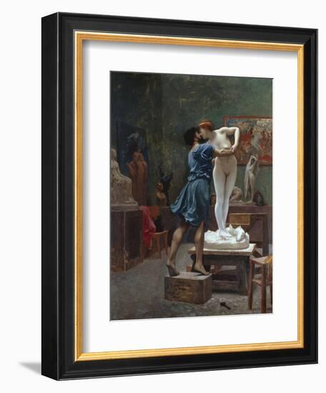 Pygmalion Et Galatee-Jean Leon Gerome-Framed Giclee Print