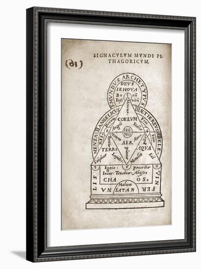 Pyhthagorean World View, 16th Century-Middle Temple Library-Framed Photographic Print