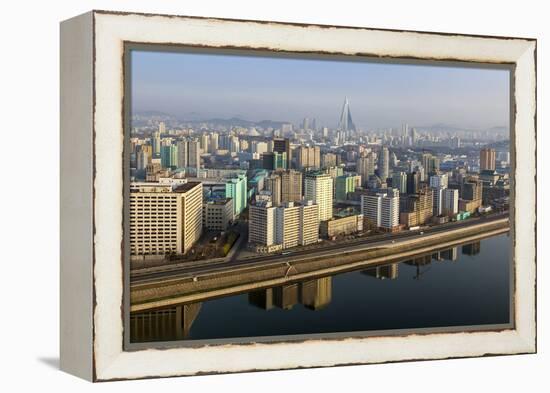 Pyongyang and the River Taedong, Pyongyang, Democratic People's Republic of Korea (DPRK), N. Korea-Gavin Hellier-Framed Premier Image Canvas