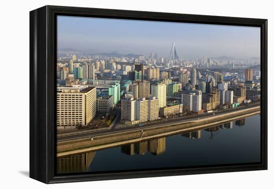 Pyongyang and the River Taedong, Pyongyang, Democratic People's Republic of Korea (DPRK), N. Korea-Gavin Hellier-Framed Premier Image Canvas