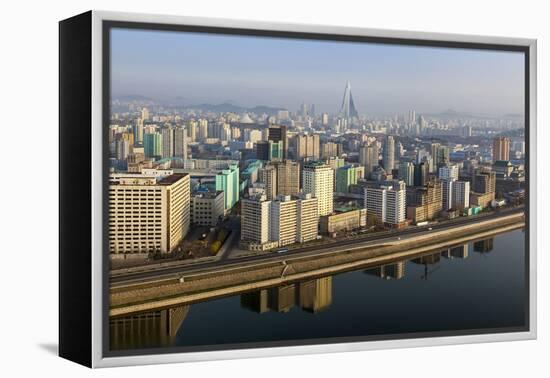 Pyongyang and the River Taedong, Pyongyang, Democratic People's Republic of Korea (DPRK), N. Korea-Gavin Hellier-Framed Premier Image Canvas