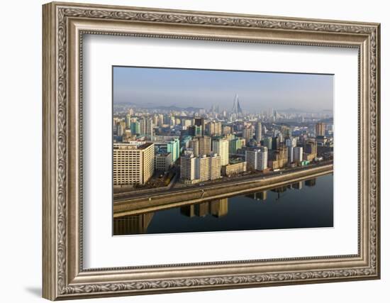 Pyongyang and the River Taedong, Pyongyang, Democratic People's Republic of Korea (DPRK), N. Korea-Gavin Hellier-Framed Photographic Print