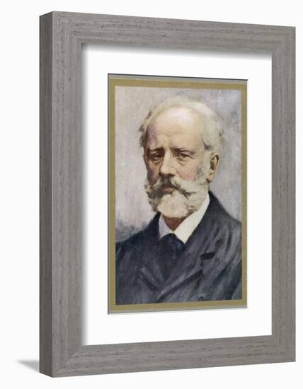 Pyotr Ilich Tchaikovsky, Russian Composer-Ik Skelton-Framed Photographic Print