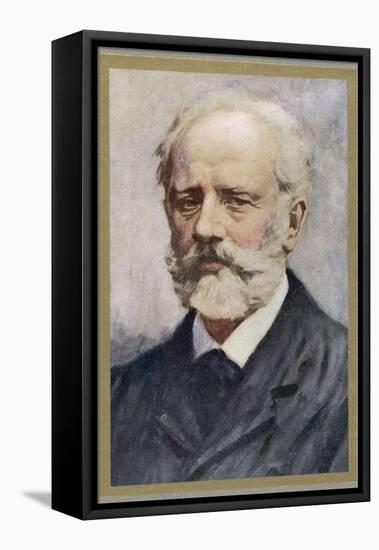 Pyotr Ilich Tchaikovsky, Russian Composer-Ik Skelton-Framed Premier Image Canvas