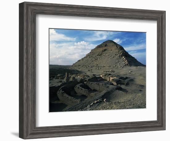 Pyramid and Mortuary Temple of Neferirkare, Abusir, Old Kingdom, Dynasty V-null-Framed Giclee Print