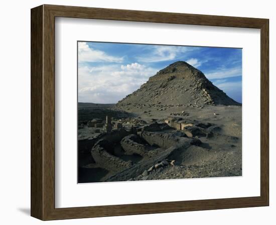 Pyramid and Mortuary Temple of Neferirkare, Abusir, Old Kingdom, Dynasty V-null-Framed Giclee Print