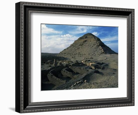 Pyramid and Mortuary Temple of Neferirkare, Abusir, Old Kingdom, Dynasty V-null-Framed Giclee Print