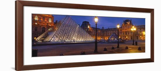 Pyramid at a Museum, Louvre Pyramid, Musee Du Louvre, Paris, France-null-Framed Photographic Print