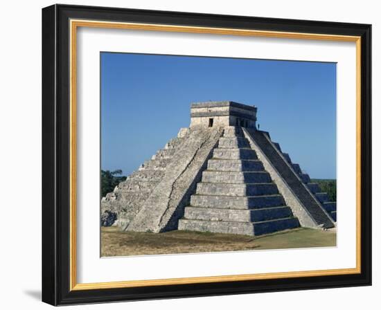 Pyramid at Chichen Itza, UNESCO World Heritage Site, Mexico, North America-Tovy Adina-Framed Photographic Print