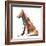 Pyramid fox, 2021, (mixed media)-Mark Adlington-Framed Giclee Print