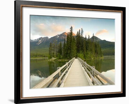 Pyramid Lake, Jasper National Park, Alberta, Rockies, Canada-Peter Adams-Framed Photographic Print