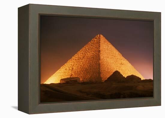 Pyramid of Cheops at Night-Roger Ressmeyer-Framed Premier Image Canvas