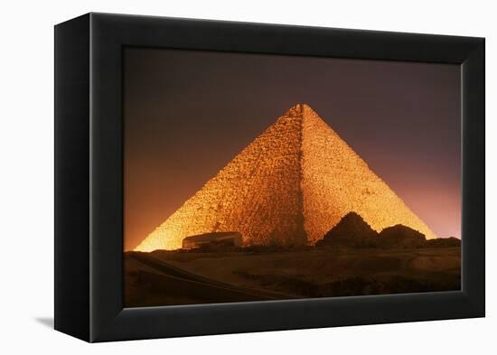 Pyramid of Cheops at Night-Roger Ressmeyer-Framed Premier Image Canvas