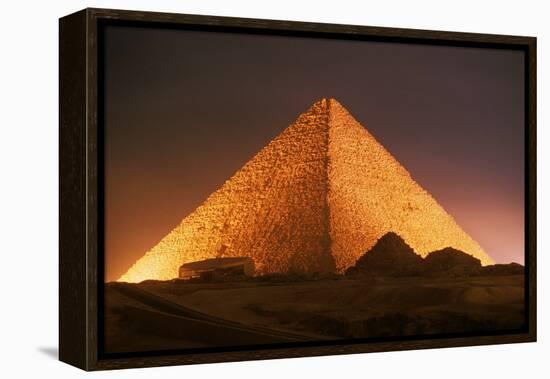 Pyramid of Cheops at Night-Roger Ressmeyer-Framed Premier Image Canvas