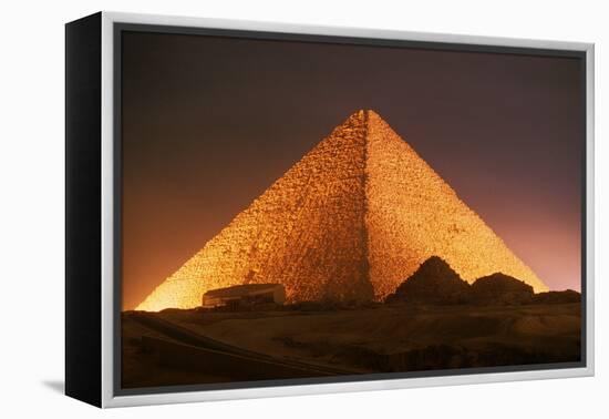 Pyramid of Cheops at Night-Roger Ressmeyer-Framed Premier Image Canvas