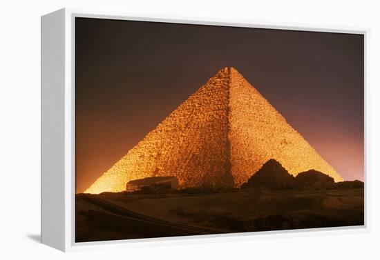 Pyramid of Cheops at Night-Roger Ressmeyer-Framed Premier Image Canvas