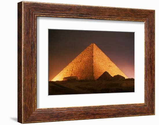 Pyramid of Cheops at Night-Roger Ressmeyer-Framed Photographic Print