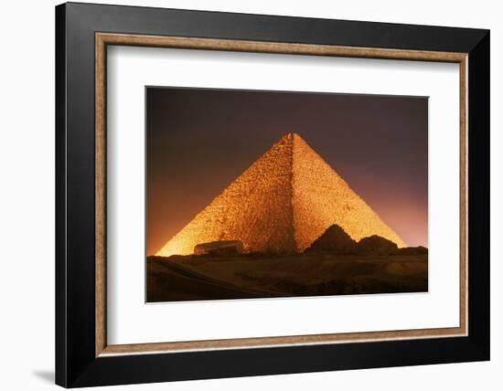 Pyramid of Cheops at Night-Roger Ressmeyer-Framed Photographic Print