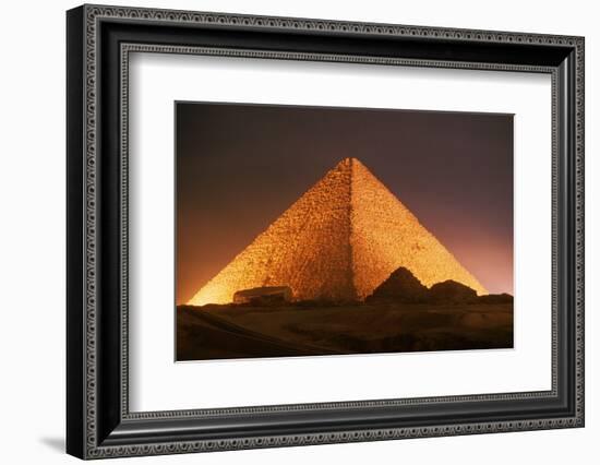 Pyramid of Cheops at Night-Roger Ressmeyer-Framed Photographic Print