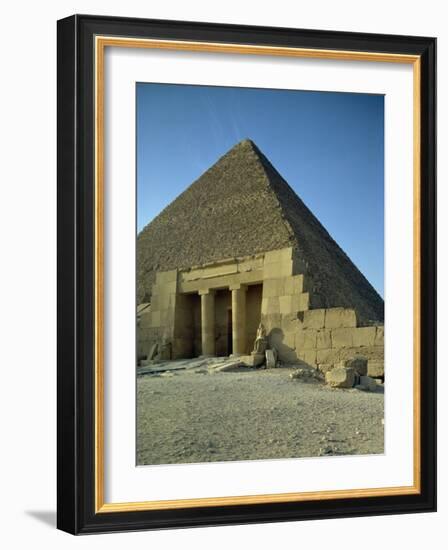 Pyramid of Cheops, Giza, UNESCO World Heritage Site, Cairo, Egypt, North Africa, Africa-Ross John-Framed Photographic Print