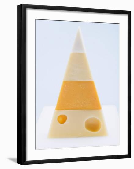 Pyramid of Hard Cheeses-null-Framed Photographic Print