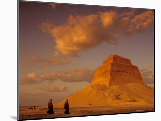 Pyramid of King Sneferu, Meidum, Old Kingdom, Egypt-Kenneth Garrett-Mounted Photographic Print