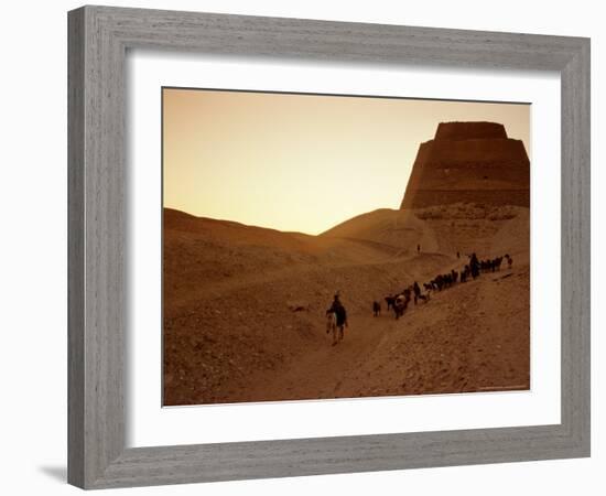 Pyramid of Meidum, Old Kingdom, Egypt-Kenneth Garrett-Framed Photographic Print