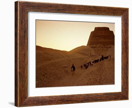 Pyramid of Meidum, Old Kingdom, Egypt-Kenneth Garrett-Framed Photographic Print