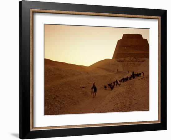 Pyramid of Meidum, Old Kingdom, Egypt-Kenneth Garrett-Framed Photographic Print